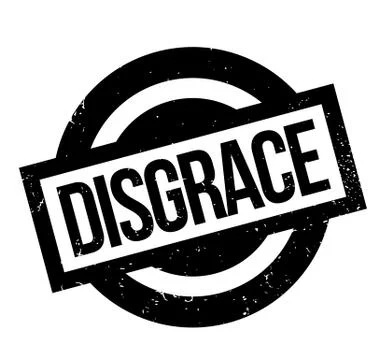 Disgrace rubber stamp Stock Illustration
