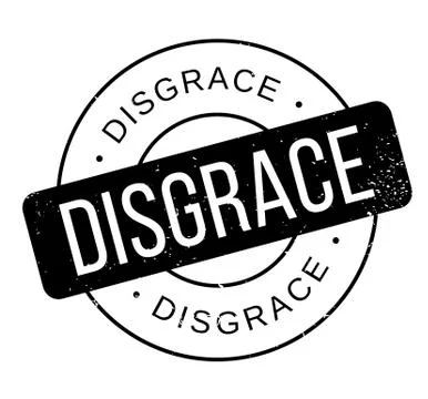Disgrace rubber stamp Stock Illustration