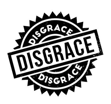 Disgrace rubber stamp Stock Illustration