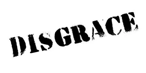 Disgrace rubber stamp Stock Illustration
