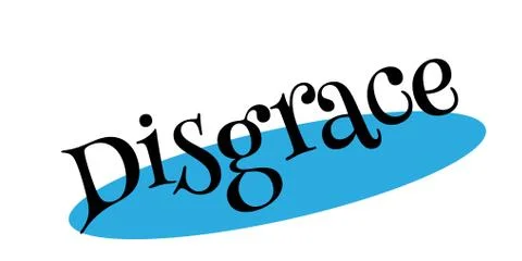 Disgrace rubber stamp Stock Illustration