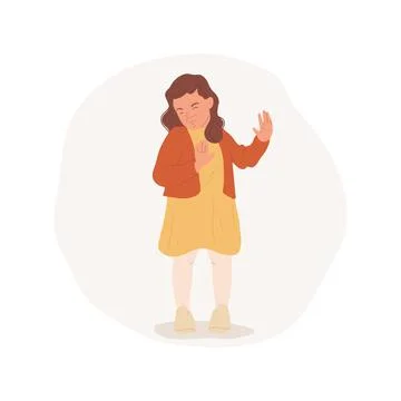 Disgust isolated cartoon vector illustrations. Ilustración de archivo