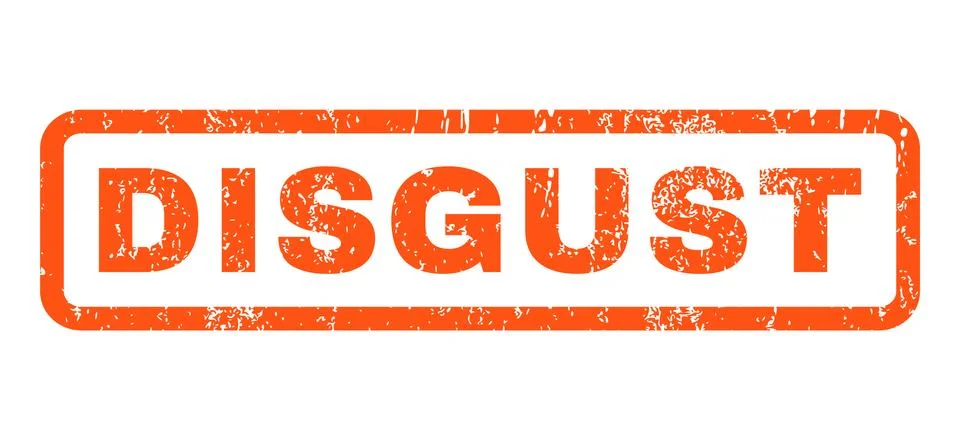 Disgust Rubber Stamp Stock Illustration