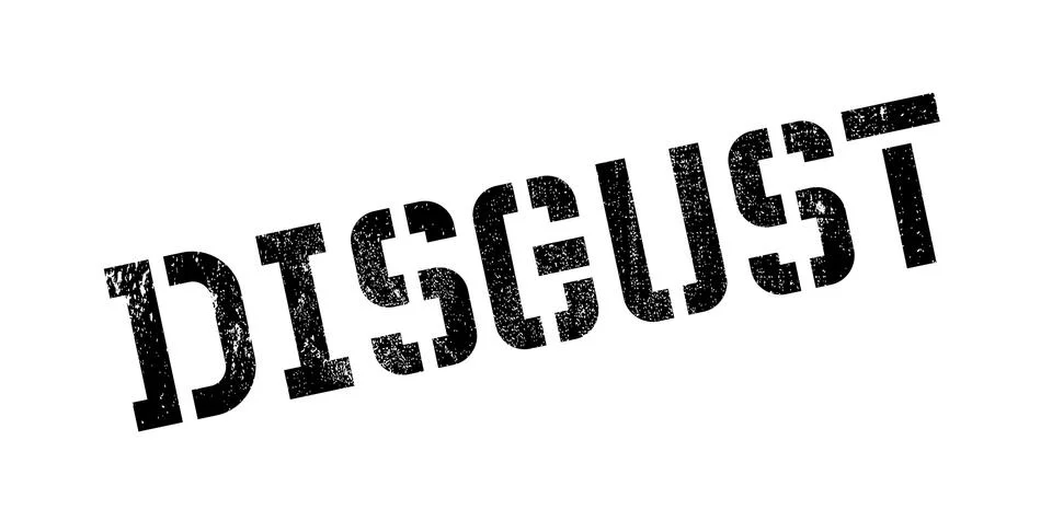 Disgust rubber stamp Stock Illustration