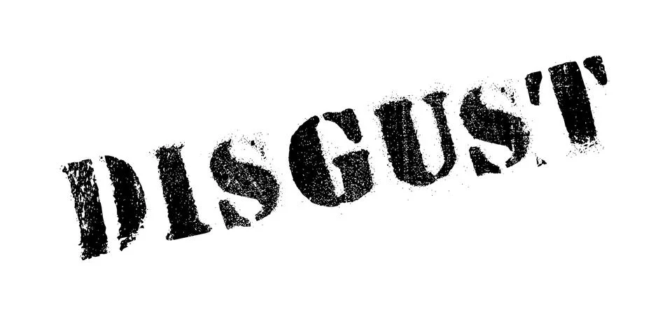 Disgust rubber stamp Stock Illustration
