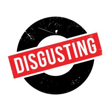 Disgusting rubber stamp Stock Illustration