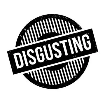 Disgusting rubber stamp Stock Illustration