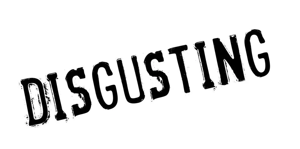 Disgusting rubber stamp Stock Illustration