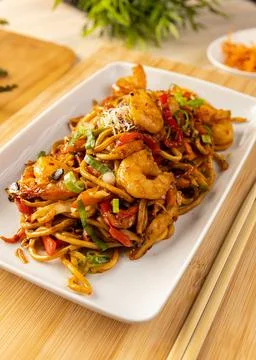 Dish in Asian style Stock Photos