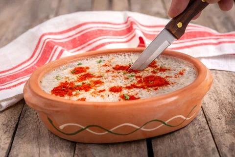 Dish of aspic made of pork Stock Photos