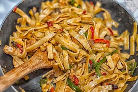 Dish Bami Goreng Fotos Stock