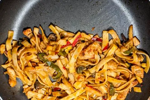 Dish Bami Goreng Stockfoto's