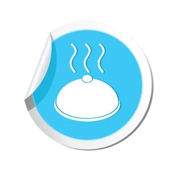 Dish BLUE LABEL Stock Illustration