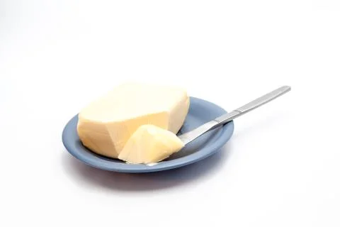 Dish with butter Foto stock