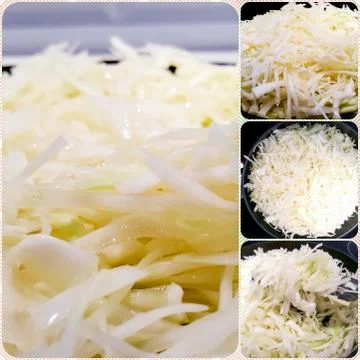 A dish of cabbage. Stock Photos