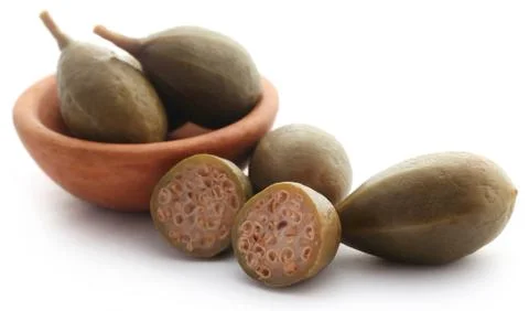 Dish of Caper Berries Stock Photos