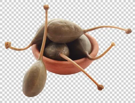 Dish of Caper Berries Stock Photos