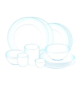 Dish clean Illustrazione stock