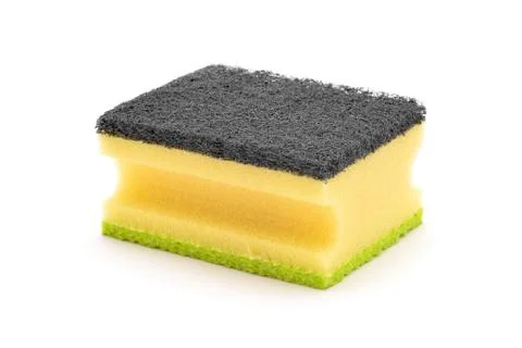 Dish clean sponge Stock Photos
