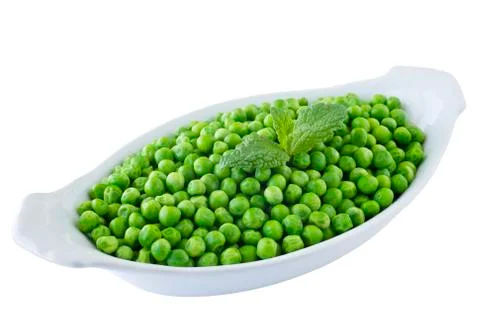 Dish of cooked peas Stock Photos