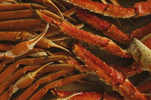 Dish of crabs. Crabs background Foto stock