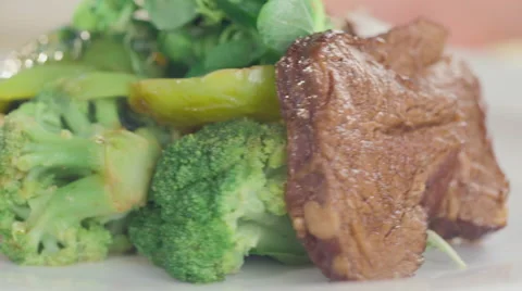 The dish diet rotates on the plate Stock Footage 55629418
