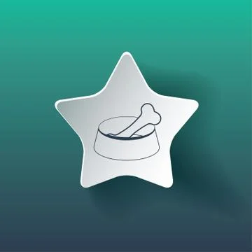 Dish for dogs Stock Illustration