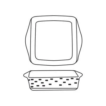 A dish of dots for cooking in the kitchen vector Stock Illustration
