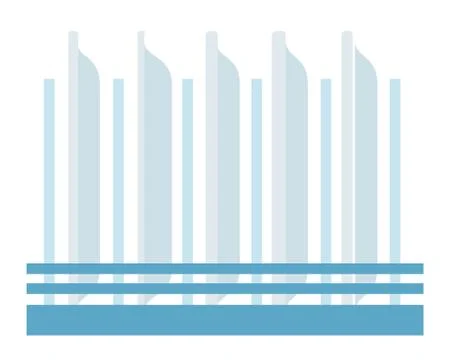 Dish drier with plates vector icon flat isolated Stock Illustration