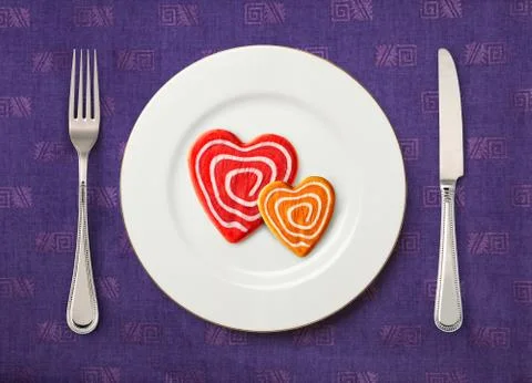 Dish of enamoured Stock Photos