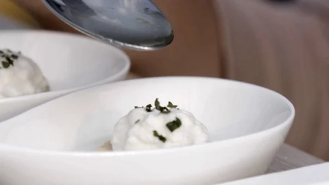 Dish finished for dinner Stock Footage 93731028