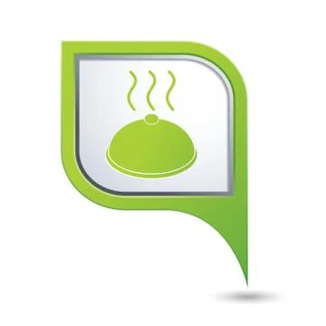 Dish GREEN pointer Stock Illustration