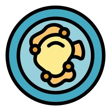 Dish lisbon icon vector flat Stock Illustration