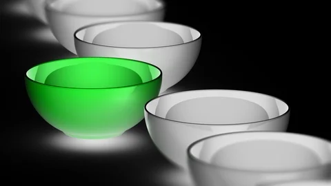 The dish. Looping footage has 4K resolution. Prores 4444. 3D Illustration. Stock-Footage 99673355