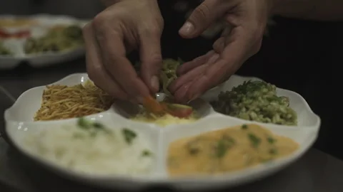 Dish made with seafood	 Stock Footage 162512614