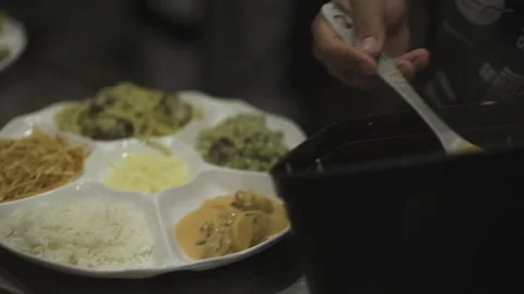 Dish made with seafood	 Stock Footage 162512632