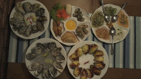 Dish made with seafood	 Stock Footage 162512646