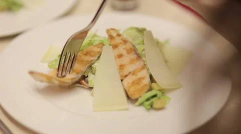 Dish of Meat Cabbage and Cheese Video stock 34228728