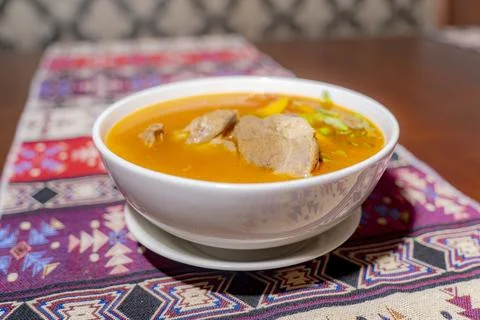 A dish on a plate. Foto stock