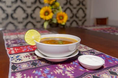 A dish on a plate. Foto stock