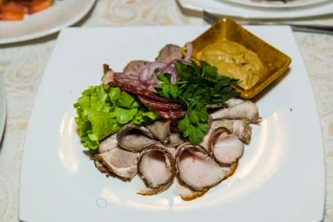 Dish in restaurant Stock Photos