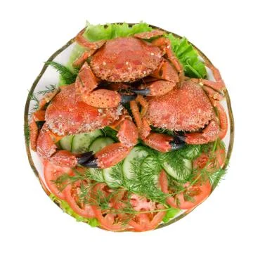 Dish with seafood. Stock Photos