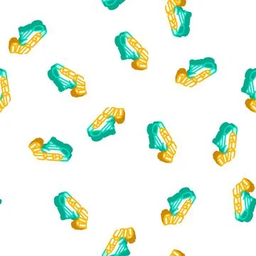 Dish set for tea isometric icon seamless pattern イラスト素材