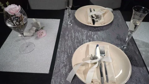 Dish of shrimp on a table in a restaurant Video stock 103475405