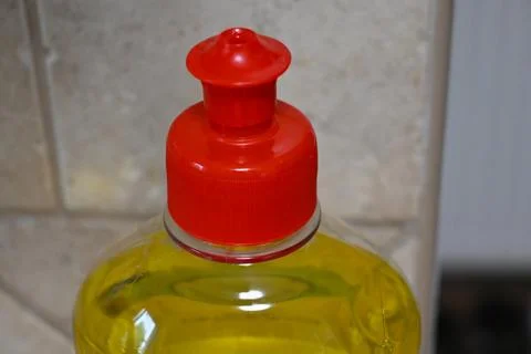 Dish soap bottle with pump dispenser Fotos de archivo