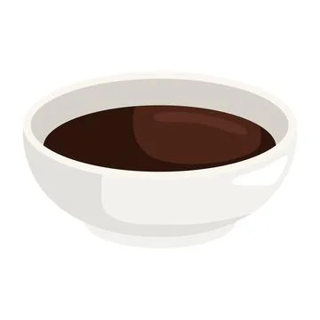 Dish with soy sauce Stock Illustration