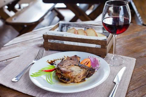 Dish on the table Stock Photos