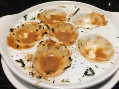 The dish takoyaki is empty Stock Photos