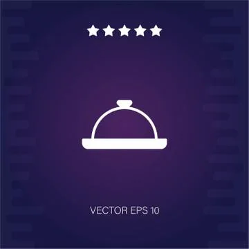 Dish vector icon Stock Illustration