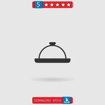 Dish vector icon Stock Illustration